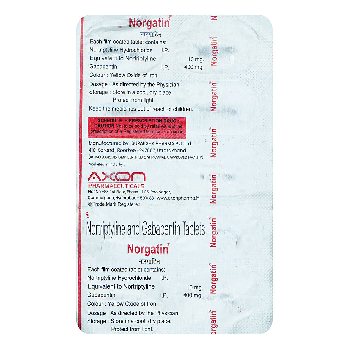 Buy Norgatin Tablet 10'S Online