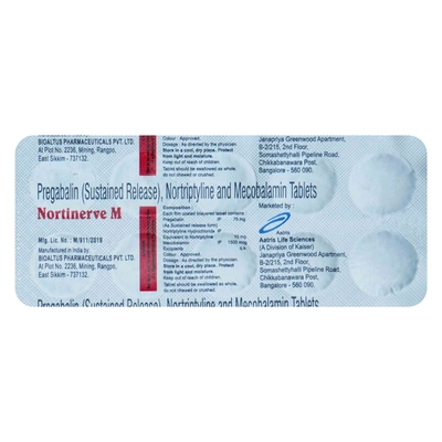 Nortinerve M Tablet 10's, Pack of 10 TabletS