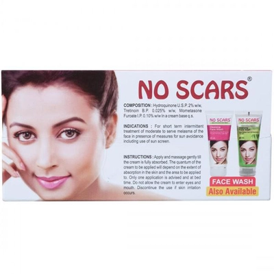 No Scars Cream 20 gm | For Scars &amp; Marks | Treat Moderaate To Severe Melasma, Pack of 1