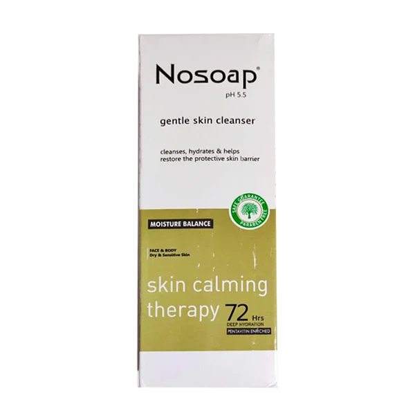 Nosoap Gentle Skin Cleanser 250 ml | Enriched With Pentavitin | Gently Cleanses | Deep Hydration Upto 72Hrs | For Face &amp; Body | For Dry &amp; Sensitive Skin, Pack of 1