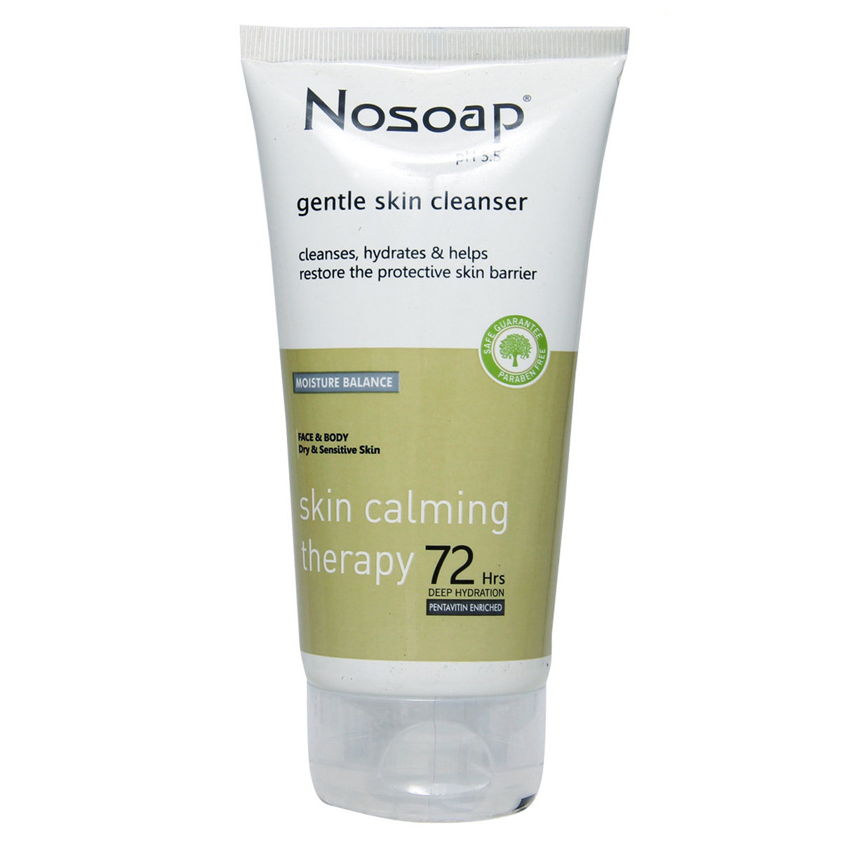 Nosoap Gentle Skin Cleanser 125 ml | Enriched With Pentavitin | Gently Cleanses | Deep Hydration Upto 72Hrs | For Face & Body | For Dry & Sensitive Skin, Pack of 1 Nosoap Gentle Skin Cleanser 125 ml | Enriched With Pentavitin | Gently Cleanses | Deep Hydration Upto 72Hrs | For Face & Body | For Dry & Sensitive Skin, Pack of 1