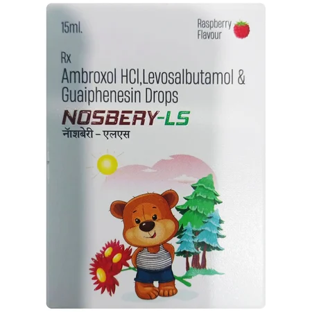 Nosbery-LS Paediatric Raspberry Flavour Oral Drops 15 ml