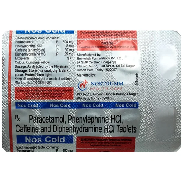 Nos Cold Tablet 10's