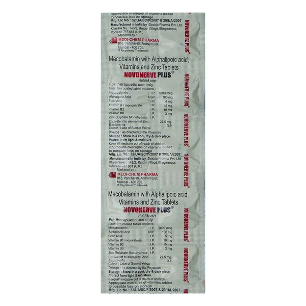 Novonerve Plus Tablet 10's