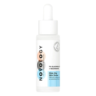 Novology PHA Oily Skin Serum 28 ml | 7% Gluconolactone, Niacinamide | Minimize Oil | For Acne or Oily Skin , All Skin Type, Pack of 1