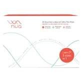 Nua Assorted Basics Ultra Thin Sanitary Pads without Disposable Covers 8XL 12L 10R, Pack of 1