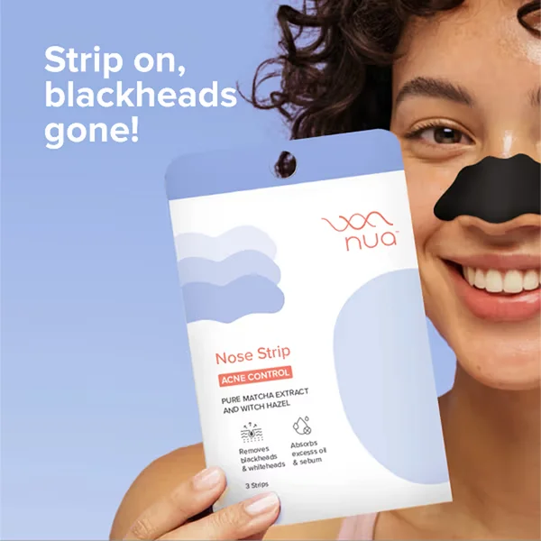 Nua Acne Control Nose Strips, 3 Count, Pack of 1