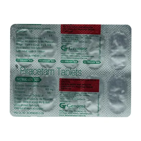 Nubrain 800 mg Tablet 10's