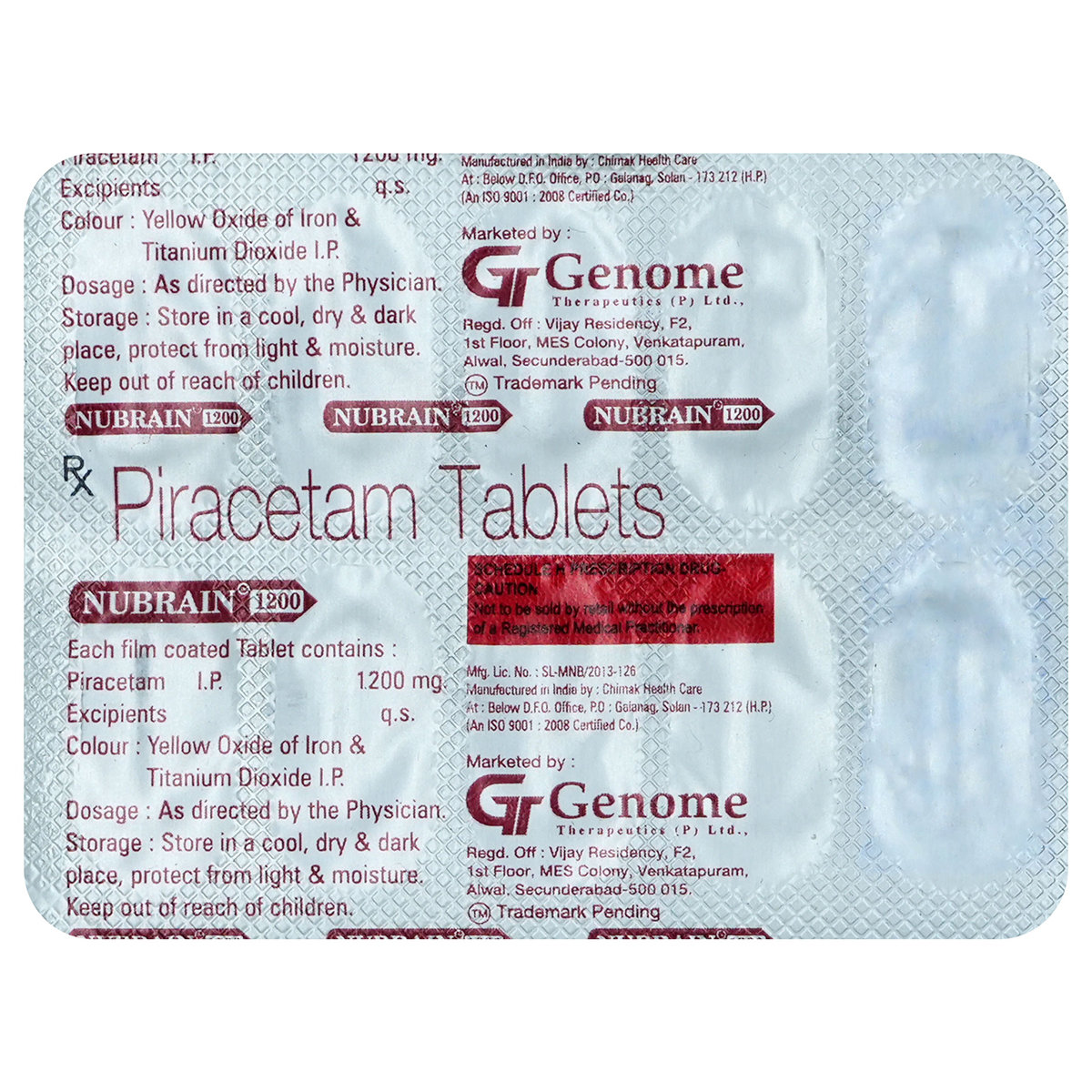 Nubrain 1200 Tablet 10's, Pack of 10 TabletS Nubrain 1200 Tablet 10's, Pack of 10 TabletS