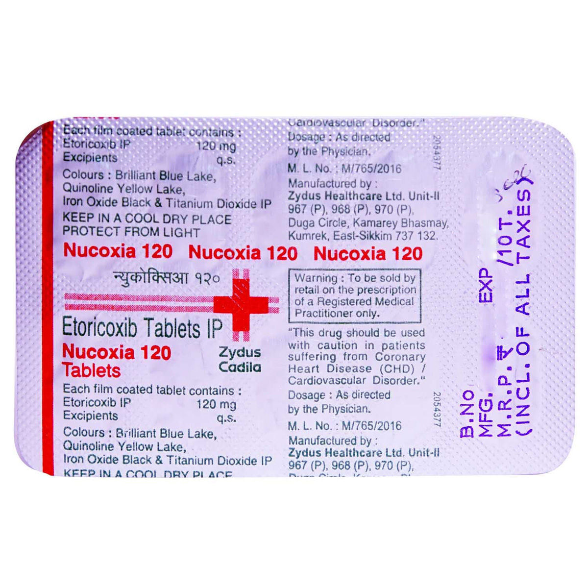 Nucoxia 120 Tablet 10's Price, Uses, Side Effects, Composition Apollo
