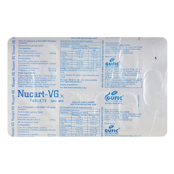 Nucart-VG Combi Pack Tablet 20's