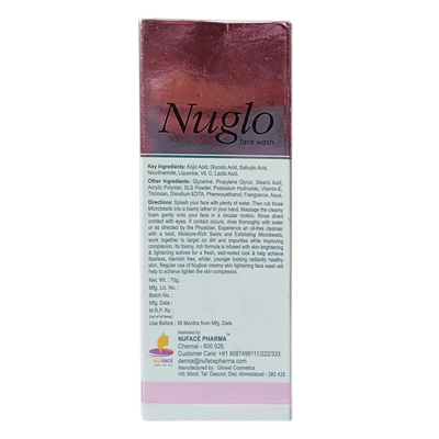 Nuglo Cleansing Facewash 70gm, Pack of 1 Liquid