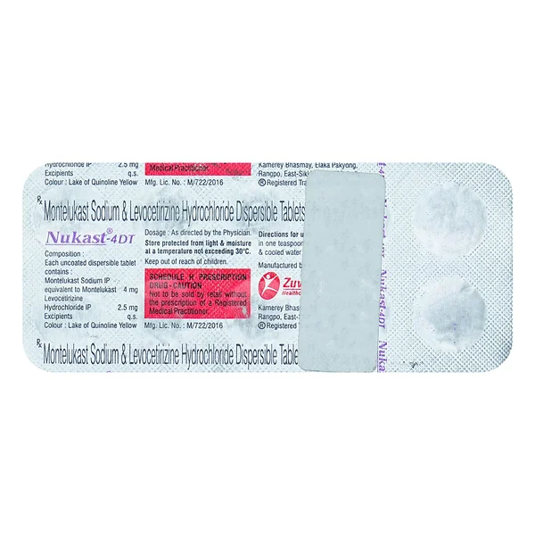 Nukast-4DT Tablet 10's