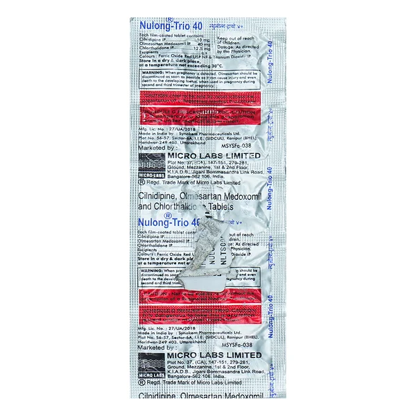 Nulong-Trio 40 Tablet 10's