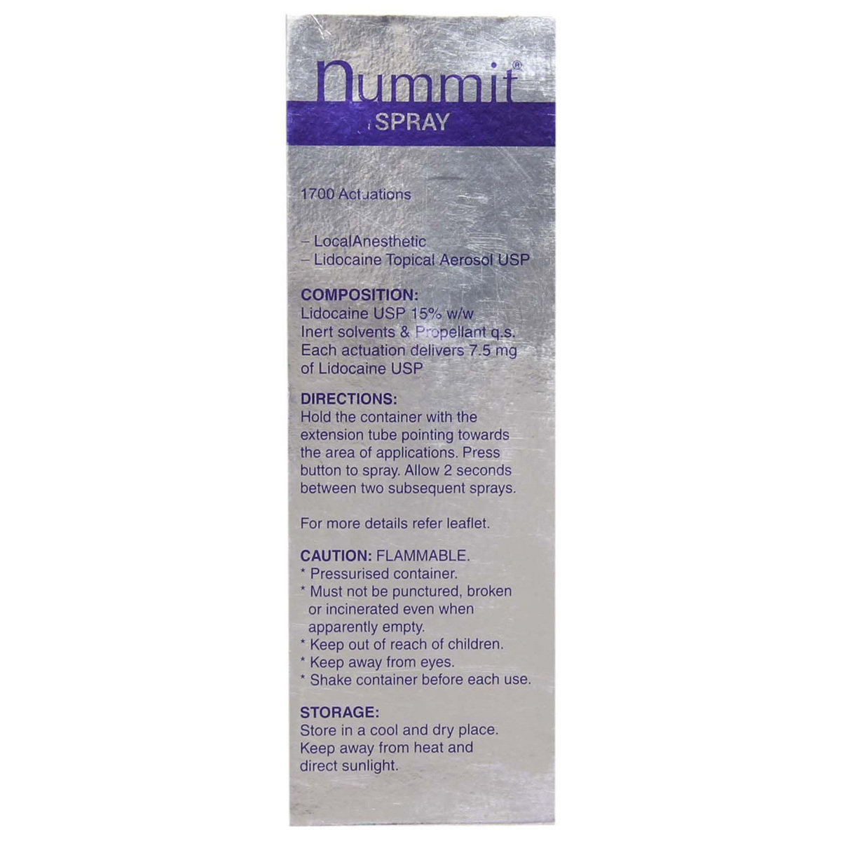 Nummit Spray 100 ml, Pack of 1 Spray Nummit Spray 100 ml, Pack of 1 Spray