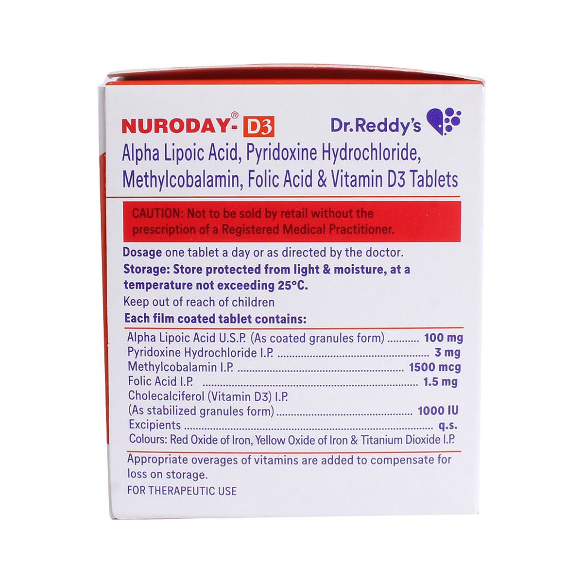 Nuroday D3 Tablet 15's, Pack of 15 Nuroday D3 Tablet 15's, Pack of 15