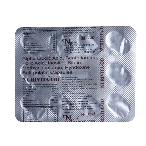 Nurivita OD Capsule 10's, Pack of 10 CAPSULES