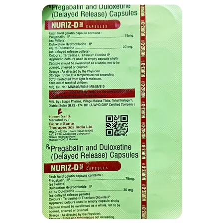 Nuriz-D 75/20 Capsule 10's
