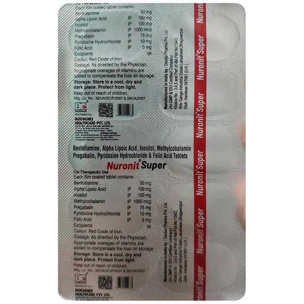 Nuronit Super Tablet 10's