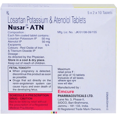 Nusar ATN Tablet 10's, Pack of 10 TABLETS