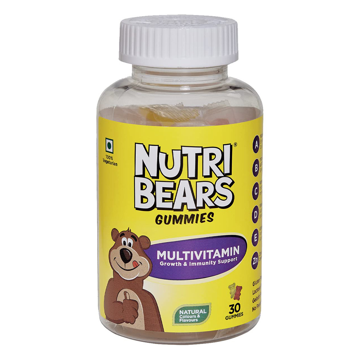 Nutribears Multivitamins, 30 Gummies, Pack of 1 Nutribears Multivitamins, 30 Gummies, Pack of 1