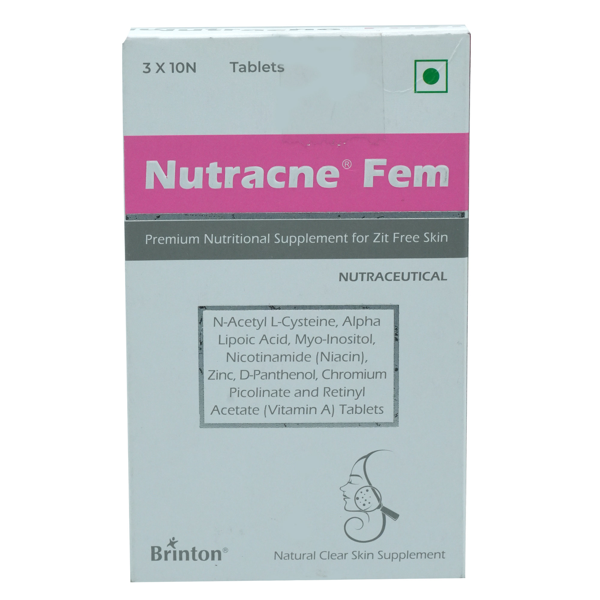 Nutracne Fem Tablet 10's, Pack of 10 Nutracne Fem Tablet 10's, Pack of 10