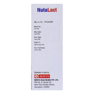 Nutalact Syrup 200 ml, Pack of 1 SYRUP