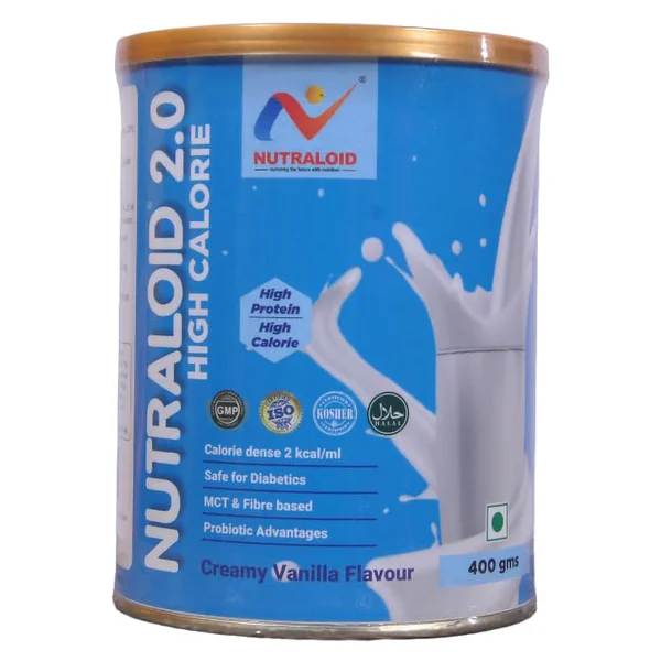 Nutraloid 2.0 Creamy Vanilla Flavour Powder 400 gm, Pack of 1