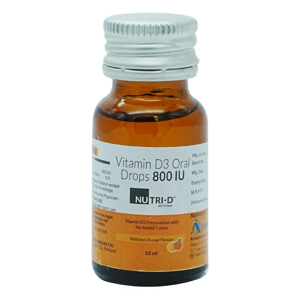 Nutri-D 800IU Orange Flavour Oral Drops 15 ml