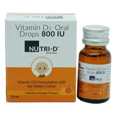 Nutri D 800IU Orange Drop 15 ml, Pack of 1 Oral Drops