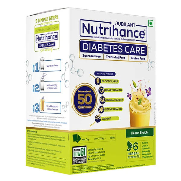 Nutrihance Diabetes Care Kesar Elaichi Powder 350 gm
