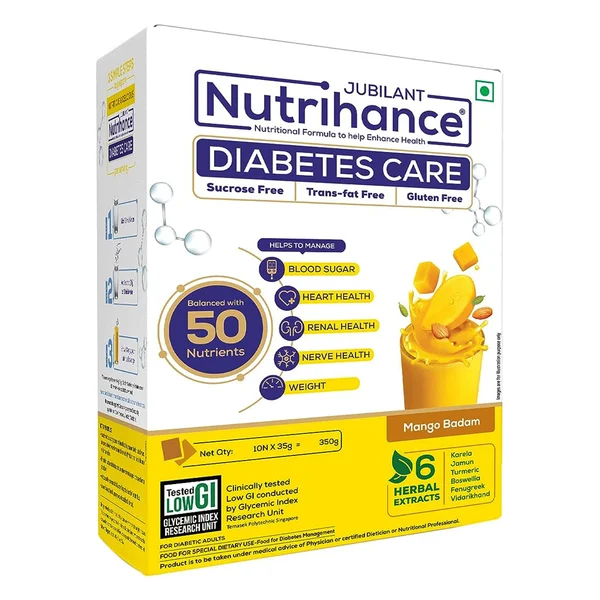 Nutrihance Diabetes Care Mango Badam Powder 350 gm