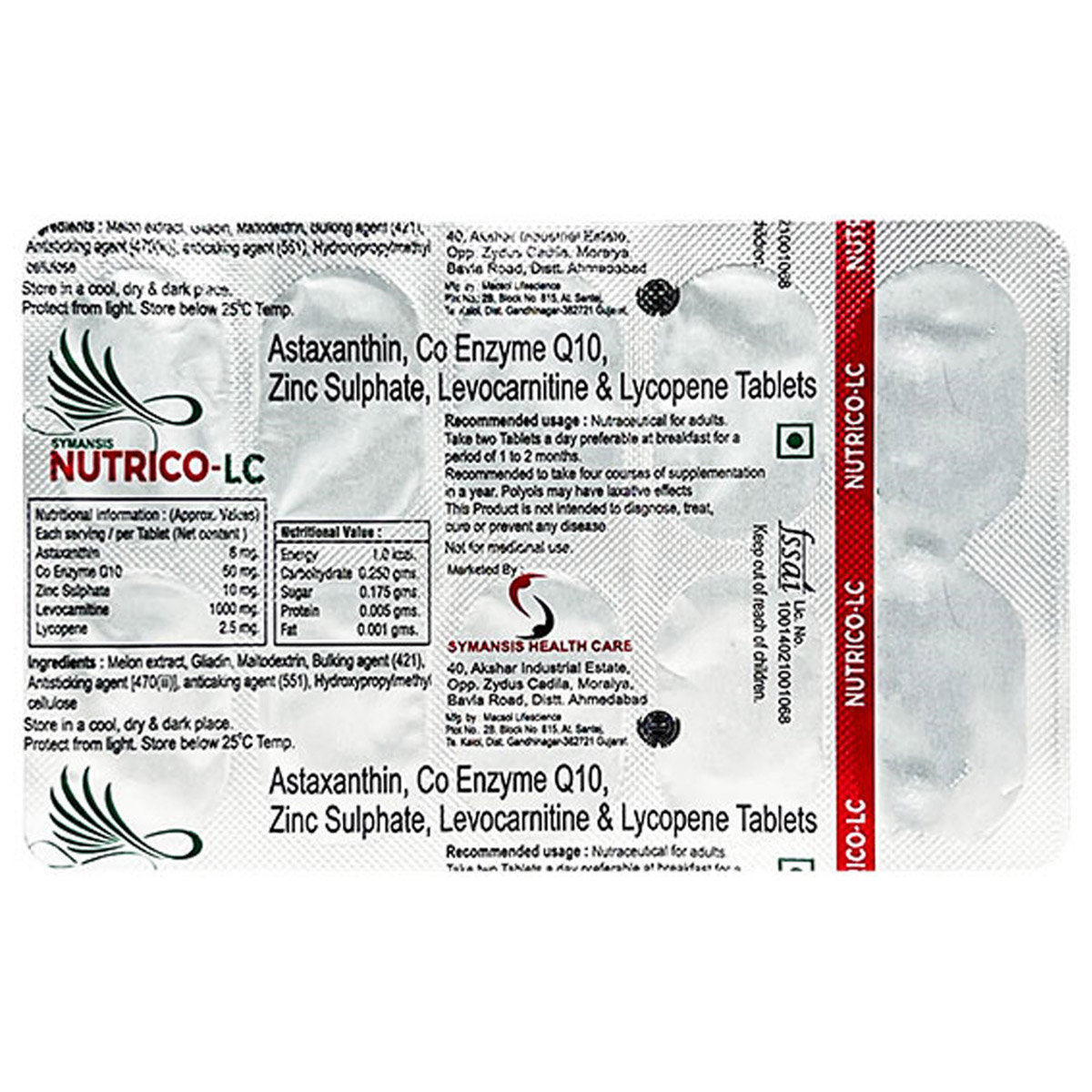 Buy Nutrico-LC Tablet 10's Online