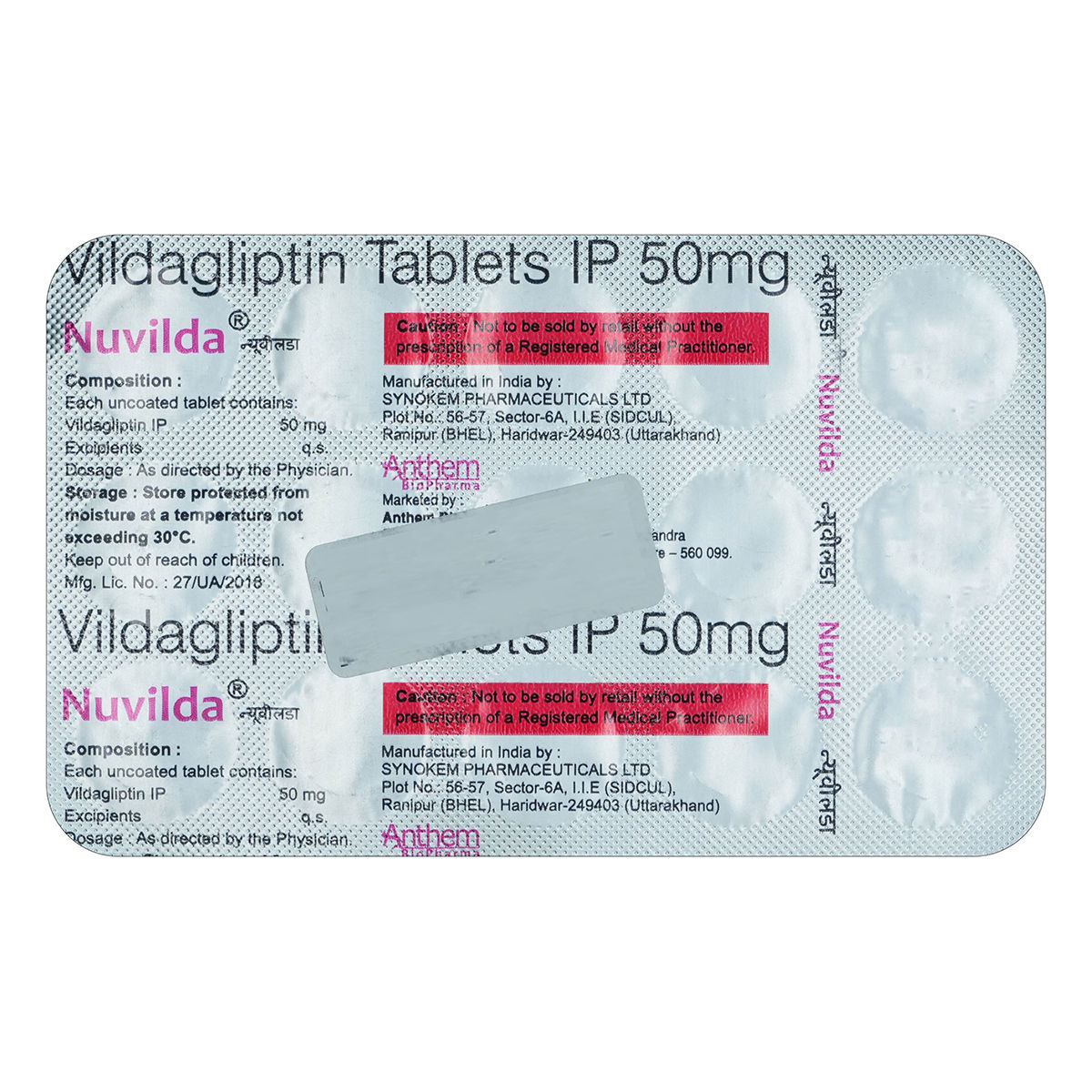 Nuvilda 50mg Tablet 15's Nuvilda 50mg Tablet 15's