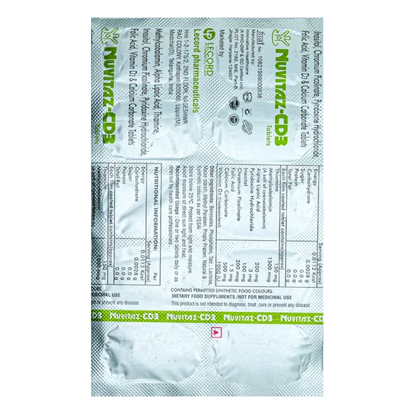 Nuvitaz-CD3 Tablet 10's