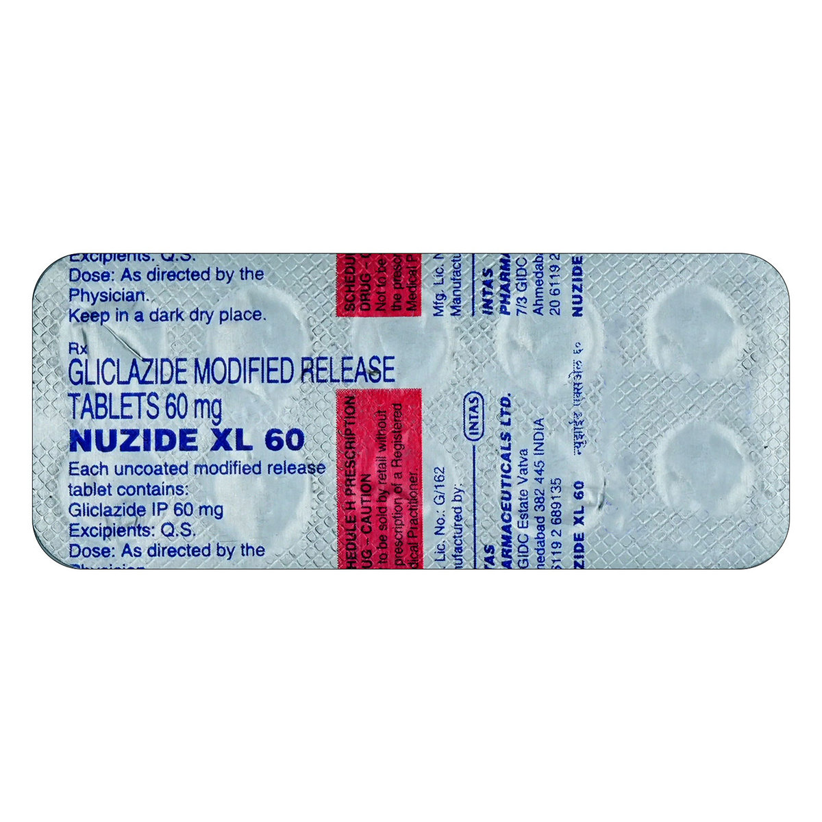 Nuzide XL 60 mg Tablet 10's, Pack of 10 TabletS Nuzide XL 60 mg Tablet 10's, Pack of 10 TabletS