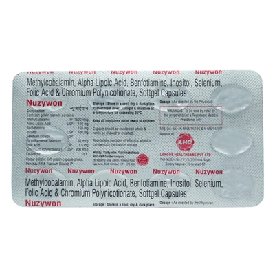 NUZYWON SOFTGEL CAPSULES 10'S, Pack of 10