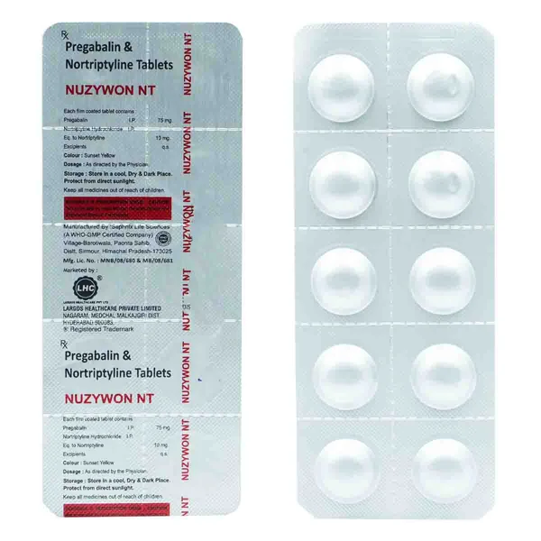 Nuzywon Nt 75/10 Tab 10'S, Pack of 10