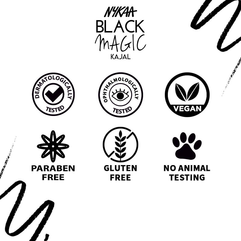 Nykaa Black Magic Kajal, 0.3 gm, Pack of 1 Nykaa Black Magic Kajal, 0.3 gm, Pack of 1