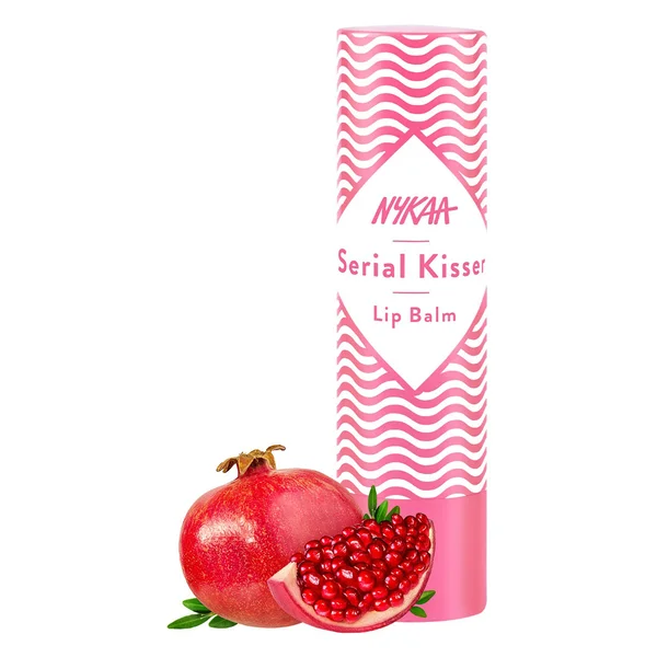 Nykaa Serial Kisser Pomegranate Flavour Lip Balm, 4.5 gm, Pack of 1