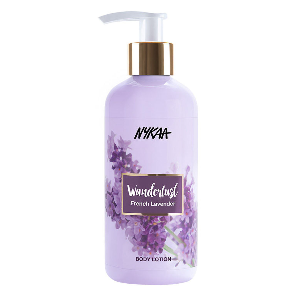 Nykaa Wanderlust French Lavender Body Lotion 300 ml | Moisture Lock Upto 8Hrs | Non Greasy Formula, Pack of 1 Nykaa Wanderlust French Lavender Body Lotion 300 ml | Moisture Lock Upto 8Hrs | Non Greasy Formula, Pack of 1
