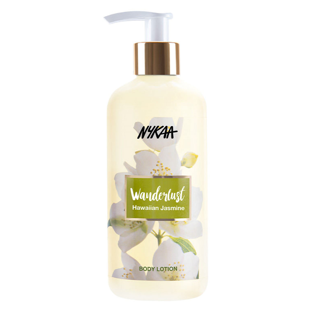 Nykaa Wanderlust Hawaiian Jasmine Body Lotion 300 ml | Moisture Lock Upto 8Hrs | Non Greasy Formula, Pack of 1 Nykaa Wanderlust Hawaiian Jasmine Body Lotion 300 ml | Moisture Lock Upto 8Hrs | Non Greasy Formula, Pack of 1