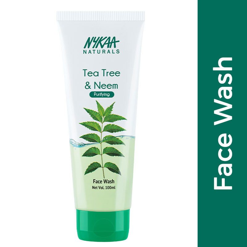 Nykaa Tea Tree & Neem Face Wash 100 ml | Tea Tree & Neem | Purifying | Deep Cleansing | For Acne Free & Healthy Skin | For Men & Women | For All Skin Type, Pack of 1 Nykaa Tea Tree & Neem Face Wash 100 ml | Tea Tree & Neem | Purifying | Deep Cleansing | For Acne Free & Healthy Skin | For Men & Women | For All Skin Type, Pack of 1