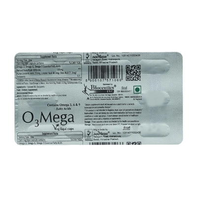 O3 Mega Veg Liqui Capsule 10's, Pack of 10