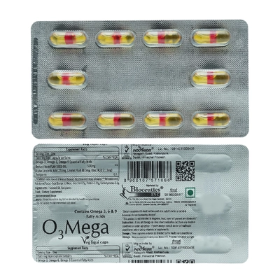 O3 Mega Veg Liqui Capsule 10's, Pack of 10