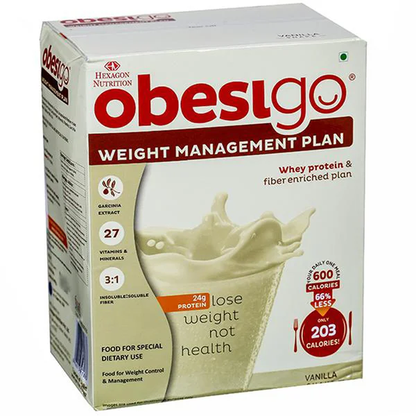 Obesigo Whey Protein Vanilla Shake Powder 7X58 gm