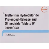 Obimet GX1 Tablet 15's, Pack of 15 TABLETS