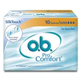 o.b. SilkTouch Pro Comfort Tampons Super, 10 Count, Pack of 1