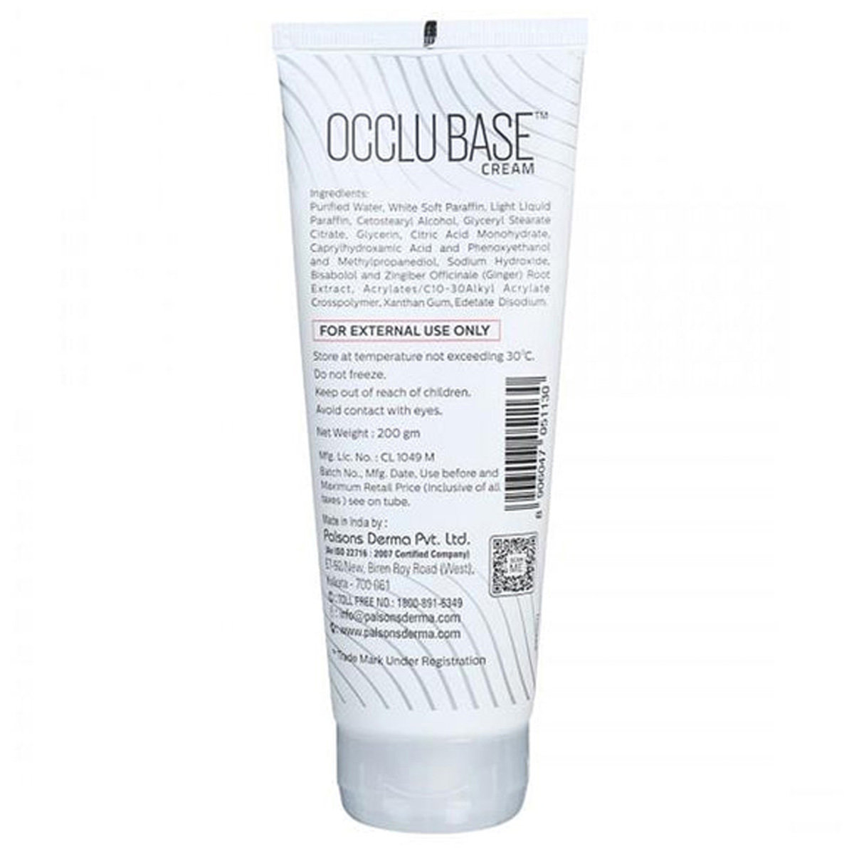 Occlu Base Moisturizer Cream 200 gm, Pack of 1 Occlu Base Moisturizer Cream 200 gm, Pack of 1