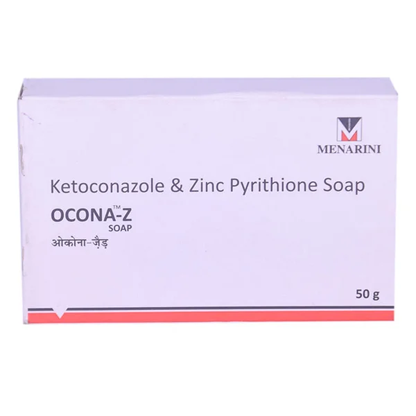 Ocona-Z Soap 50 gm | Ketoconazole & Zinc Pyrithione | For Pityriasis Versicolor & Dandruff Of Scalp